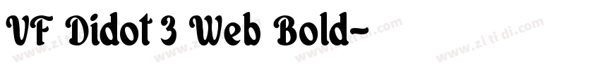 VF Didot 3 Web Bold字体转换
